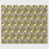 Sonne und Fauna mit Ostereiern Geschenkpapier (Flach)