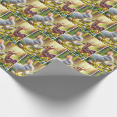 Sonne und Fauna mit Ostereiern Geschenkpapier (Ecke)