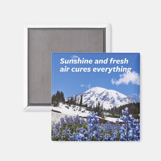 Sonne und frische Luft Magnet (Vorderseite/Rückseite)