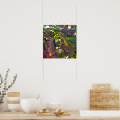 Sonne und Herbstblätter Poster (Küche)