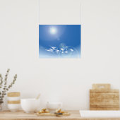 Sonne und Himmel Poster (Küche)