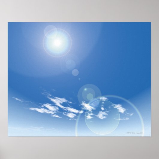Sonne und Himmel Poster (Vorne)