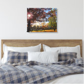 Sonne und Hütten im Herbst - Martha's Weinberg Leinwanddruck (Insitu (Schlafzimmer))