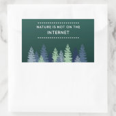 Sonne und Internet-Zitat Rechteckiger Aufkleber (Tasche)