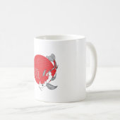 Sonne und Koi Kaffeetasse (VorderseiteRechts)