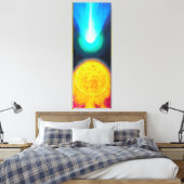 Sonne und Komet Leinwanddruck (Insitu (Schlafzimmer))