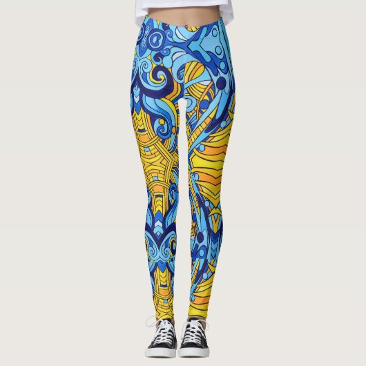 Sonne und Meer Leggings (Vorderseite)