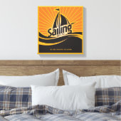 Sonne und Meer segeln Leinwanddruck (Insitu (Schlafzimmer))