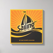 Sonne und Meer segeln Leinwanddruck (Vorderseite)