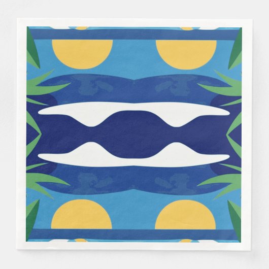 Sonne und Meer Serviette (Vorderseite)