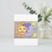 Sonne und Mond 1 Postkarte (Stehend Vorderseite)