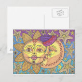 Sonne und Mond 2 Postkarte (Vorne/Hinten)