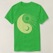 Sonne und Mond als Yin Yang Alchemy T-Shirt (Design vorne)