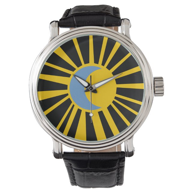Sonne und Mond Armbanduhr (Vorderseite)