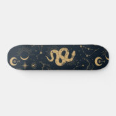 Sonne und Mond - Astronomie Hexe Skateboard (Horizontal)
