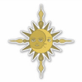 Sonne und Mond Aufkleber (Vorderseite)