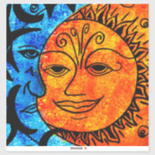 Sonne und Mond Aufkleber (Blatt)