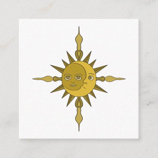Sonne und Mond Begleitkarte (Vorderseite)