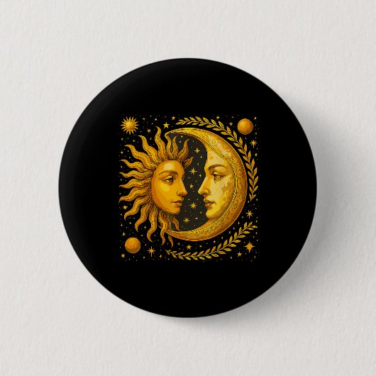 Sonne und Mond Button (Vorderseite)