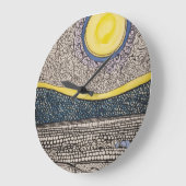 Sonne und Mond chaotische Skizze zentwinkeln Große Wanduhr (Winkel)