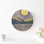 Sonne und Mond chaotische Skizze zentwinkeln Große Wanduhr (Zuhause)