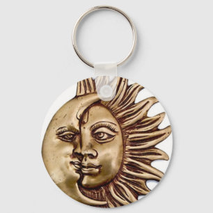SONNE-UND MOND-CHARME-ENTWURF SCHLÜSSELANHÄNGER