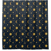Sonne und Mond Duschvorhang (Vorderseite)