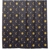 Sonne und Mond Duschvorhang (Vorderseite)