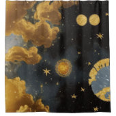 Sonne Und Mond Duschvorhang (Vorderseite)
