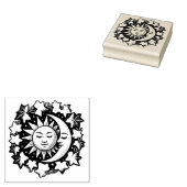 Sonne und Mond Efeu Gummistempel (Stempel)