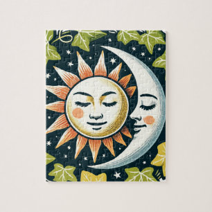 Sonne und Mond Efeu Puzzle