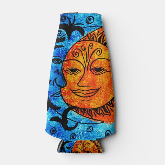 Sonne und Mond Flasche und Dose Cooler Flaschenkühler (Vorderseite)