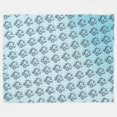 Sonne und Mond Fleecedecke (Vorderseite (Horizontal))