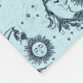 Sonne und Mond Fleecedecke (Ecke)