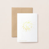 Sonne und Mond Folienkarte (Rückseite mit Umschlag)