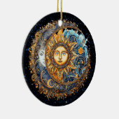 Sonne und Mond Galaxy Keramik Ornament (Rechts)