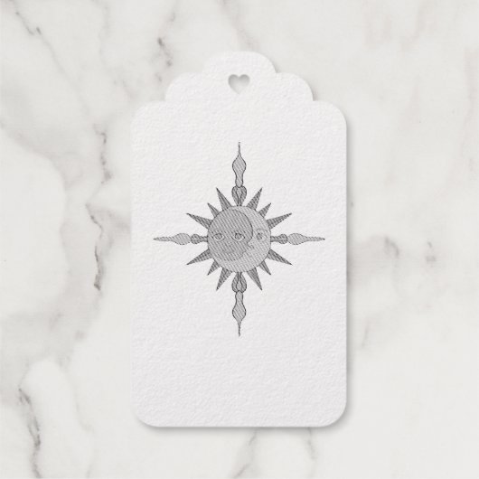 Sonne und Mond Geschenkanhänger (Rückseite)