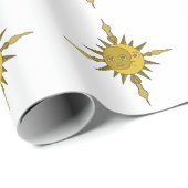 Sonne und Mond Geschenkpapier (Rolleneckpunkt)