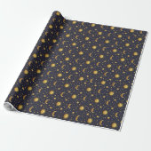 Sonne und Mond Geschenkpapier (Ungerollt)