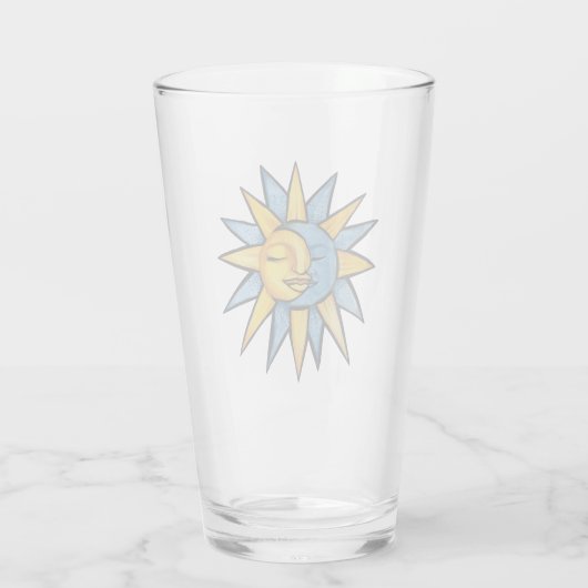 Sonne und Mond Glas (Rückseite)
