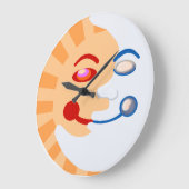 Sonne und Mond Große Wanduhr (Winkel)