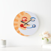 Sonne und Mond Große Wanduhr (Zuhause)