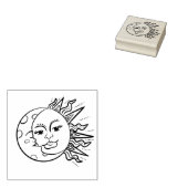 Sonne und Mond Gummistempel (Stempel)