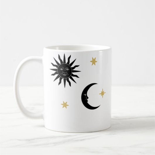 Sonne und Mond Himmels-Pack Kaffeetasse (Links)