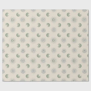 Sonne und Mond in Harmonie! Geschenkpapier
