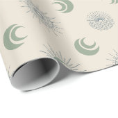 Sonne und Mond in Harmonie! Geschenkpapier (Rolleneckpunkt)