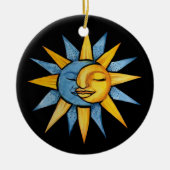Sonne und Mond Keramik Ornament (Vorne)