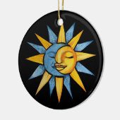 Sonne und Mond Keramik Ornament (Links)