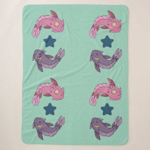 Sonne- und Mond-Koi-Fisch Himmelsfische-Kunst Sherpadecke