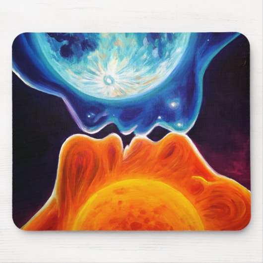 Sonne und Mond küssen Mousepad (Vorne)